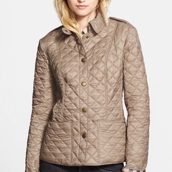 Burberry Jackets & Blazers - BURBERRY KENCOTT NOVA CHECK LINED QUILTED JACKET